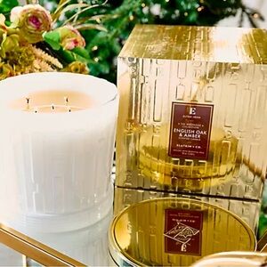 SOLD on eBay. Elton John By Slatkin & Co. Luxe Candle 80 oz English Oak & Amber